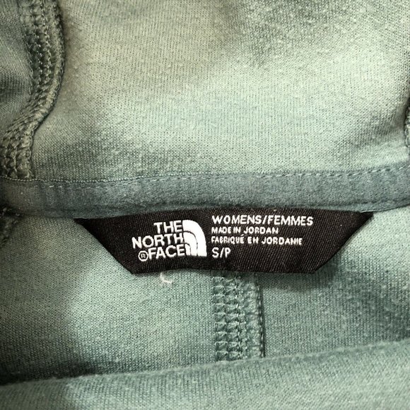 North Face Women's Green Hoodie Sweater Medium Wash Reg Fit Size Small S - Picture 6 of 12